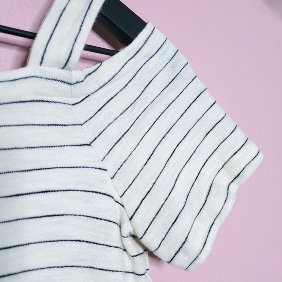 Madewell Cold-Shoulder Tee in Bellamy Stripe - Picture 6 of 15